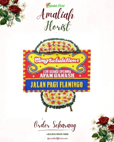 Bunga Papan Congratulation di Keblukan
